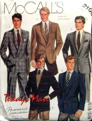 2105 85 MR 1-2 BREASTED JACKET, SUEDE OR NOT PATTERN 38,40